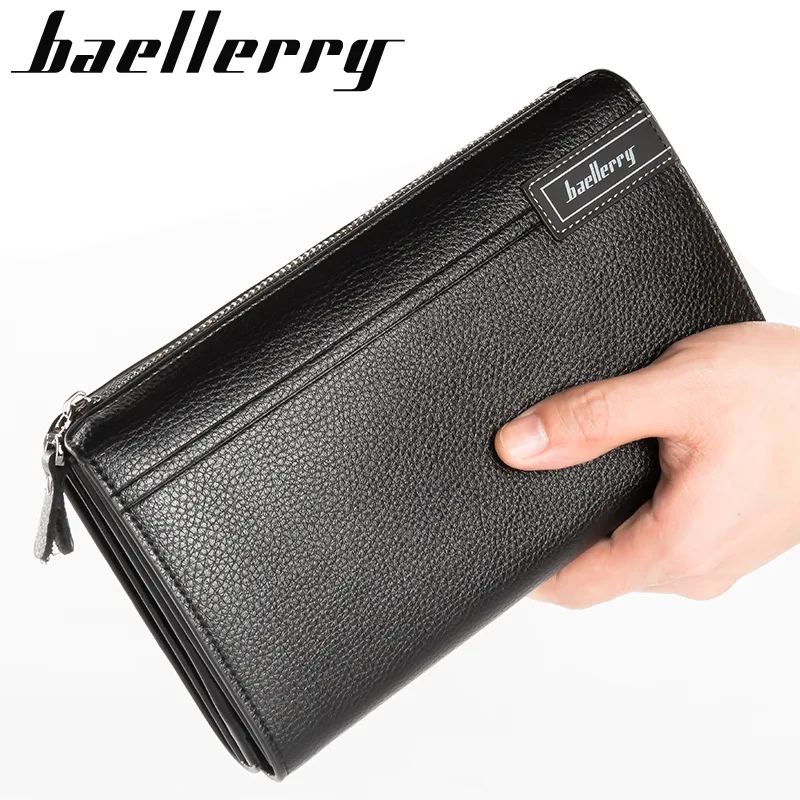 

Baellerry Men's Long Purse Wallets Men Clutch Wallets Business Large Capacity High Quality Brand Male Purse Carteira Masculina