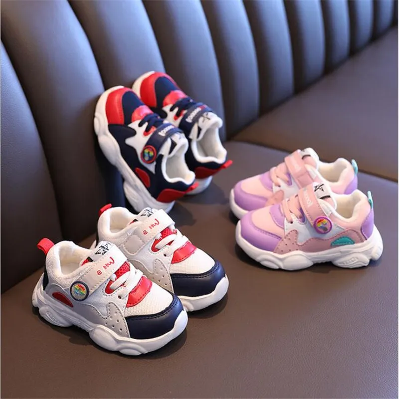 

Children's shoes 2021 winter new boys' shoes warm baby's shoes baby's shoes girl's plus cotton sports shoes walking shoes
