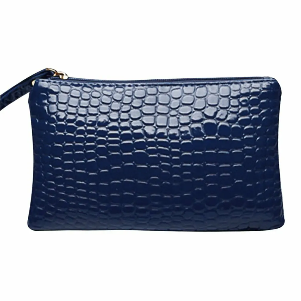 

Fashion Crocodile pattern hand Pouch for iPhone for Xiaomi for Huawei honor for Samsung Pure color mobile phone bags box