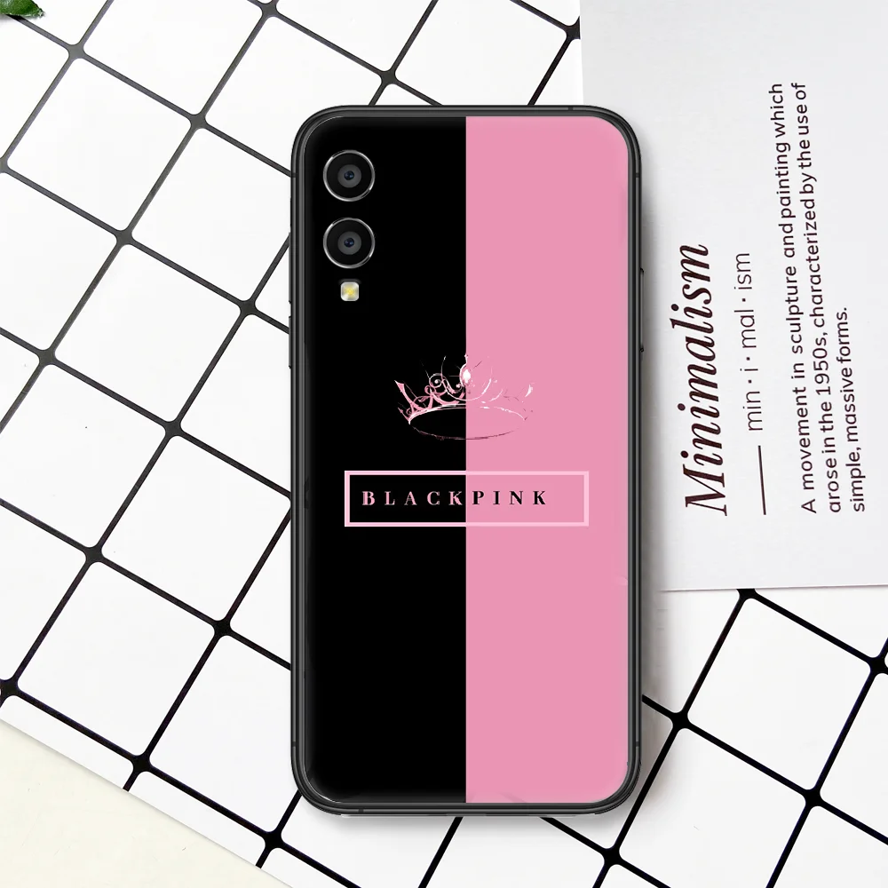 

Black Pink Girl Korea Kpop Phone Case For HUAWEI Honor Nova 5 7 8 9 10 20 30 A C T I X Lite Pro black Hoesjes Fashion Coque
