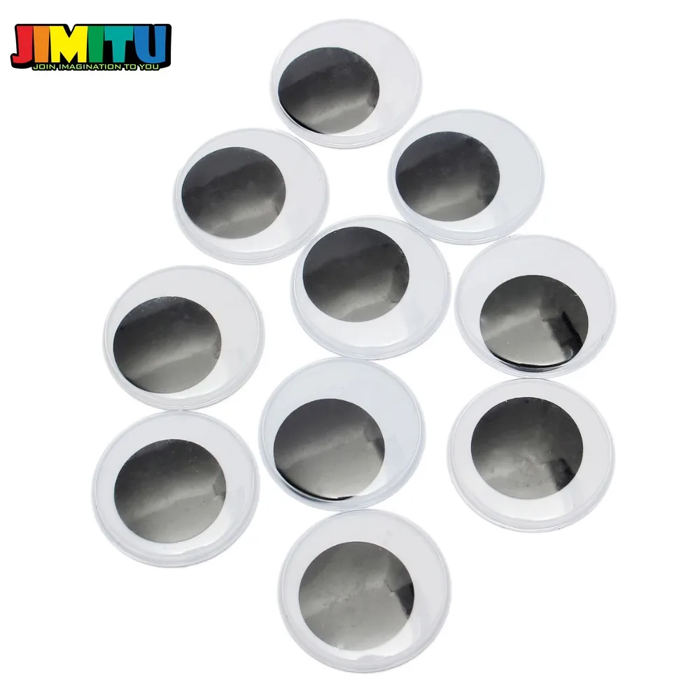 JIMITU 10 шт/5 пар 50 мм большие черные воблённые гигантские глаза для плюшевого мишки