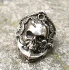 Мужское готическое винтажное пиратское змеиное якорное Кольцо Череп, компас