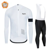 ralvpha cycling jersey set 2020 pro team winter fleece bicycle clothing mtb bike wear bib pants ropa ciclismo triathlon suits