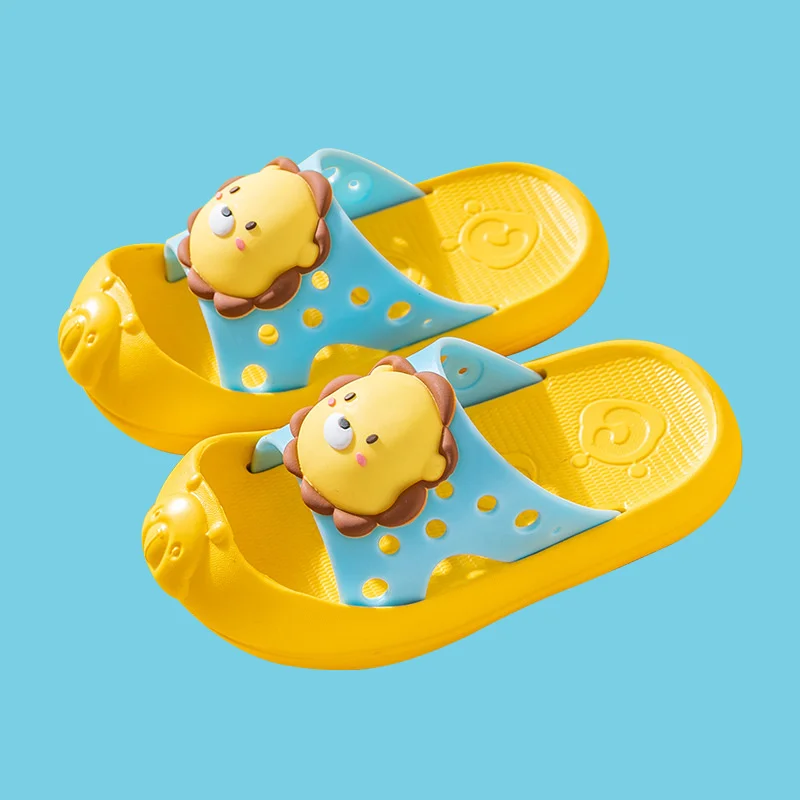 

3D Dinosaur Slippers For Kids New Summer Boy Girl Beach Shoes Baby Toddler Soft Indoor Bathroom Slippers Flip Flops Children