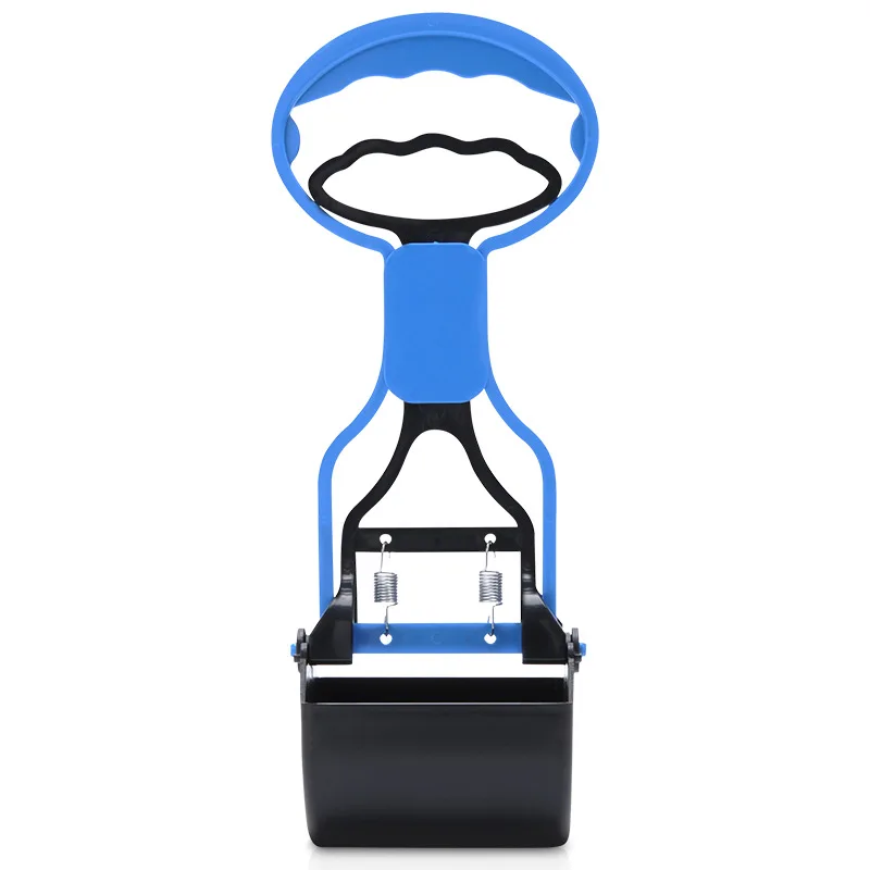 Blue 1 шт. Pet Pooper Scooper с длинной ручкой захват, совок для уборки собачьих экскрементов для уборки животных отходы для собак щенков кошек отходы для уборки уличных инструментов - Цвет: Blue