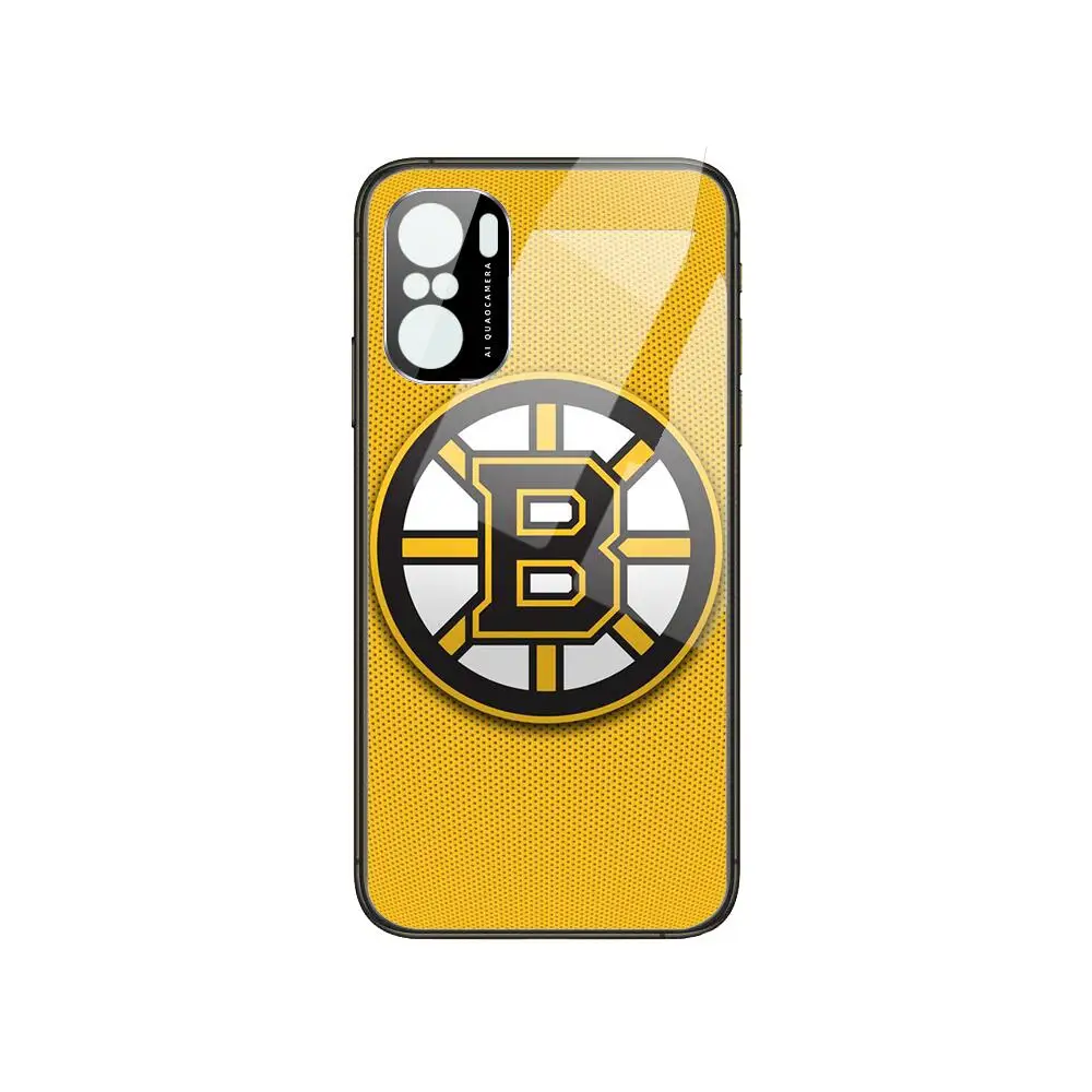 

Boston-Bruins team flag case Phone Case For POCO F1 F2 F3 Pro X3 M3 9C 10T Lite NFC Anime Black Cover Silicone Back Prett mi 10