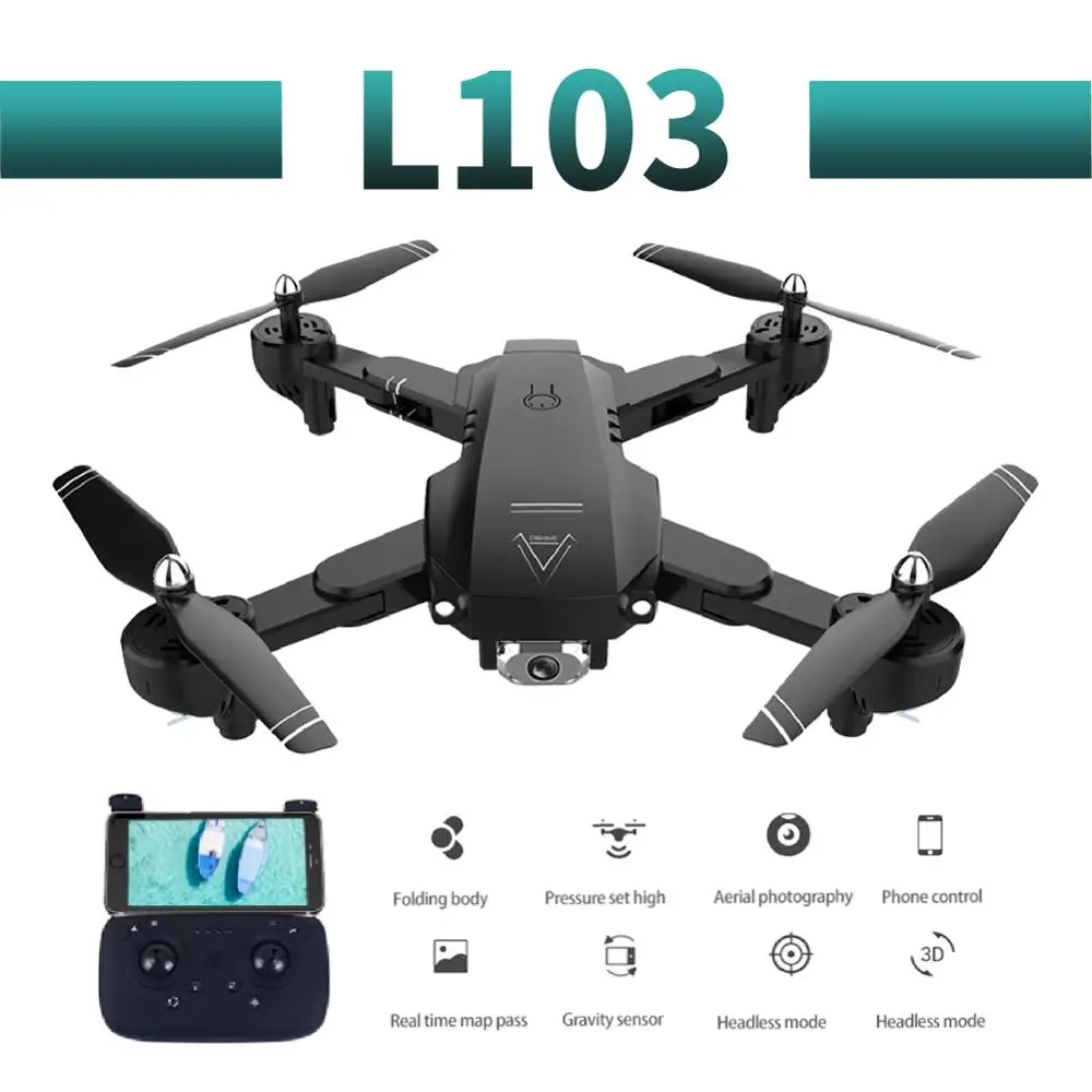L103 профессиональная широкоугольная камера Дрон 1080p HD WiFi FPV щетка Пропеллер для