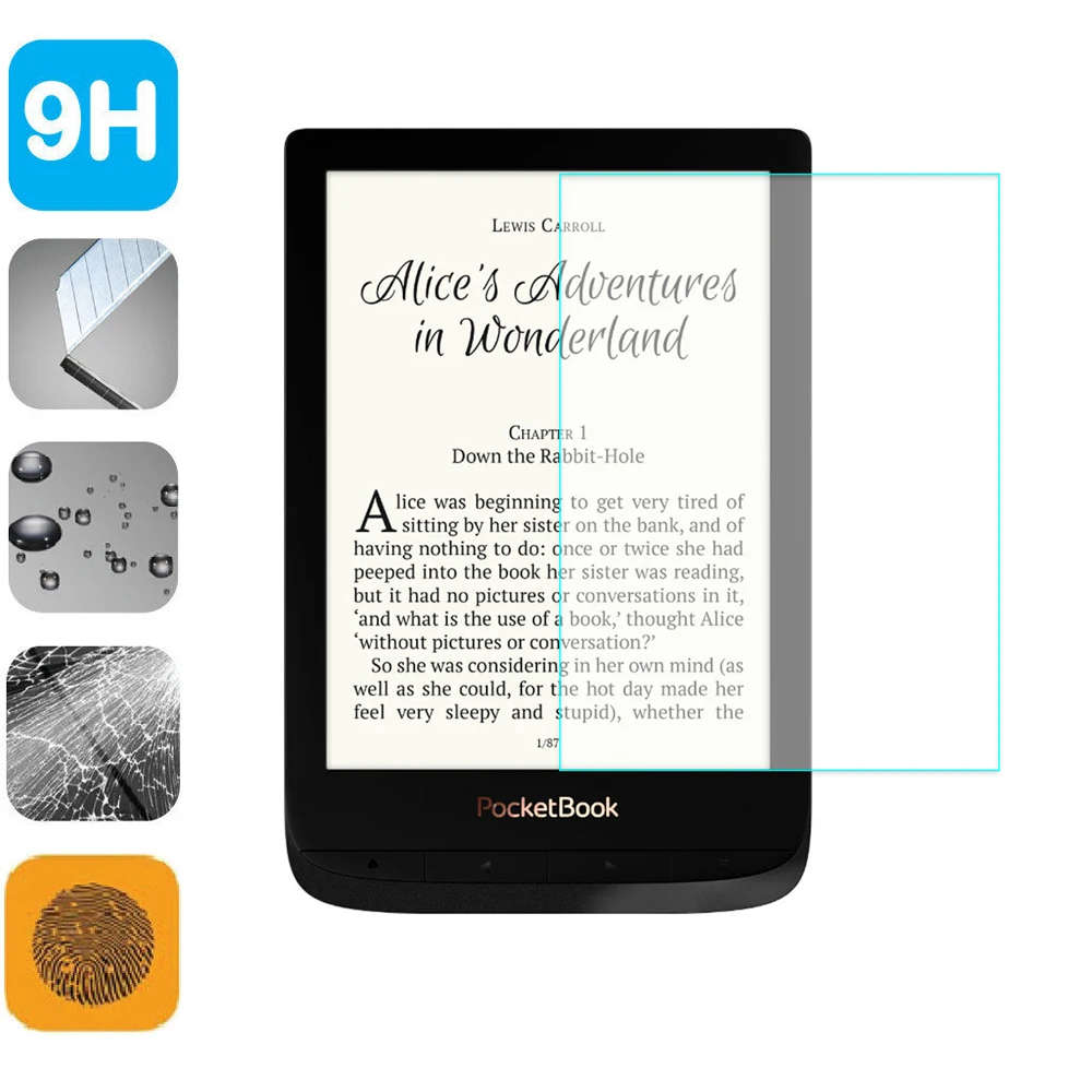 9H закаленное стекло ЖК экран пленка 6 дюймов Защита экрана для Pocketbook 627 Pocketbook627