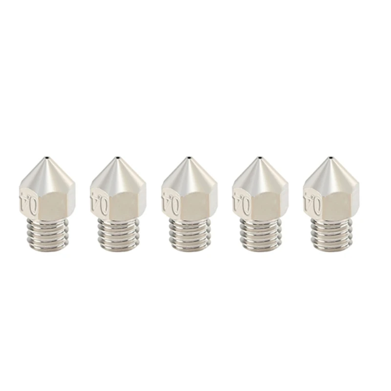 

Non-stick Heat Resistant M6 Thread MK8 0.4mm Plated Copper Nozzle for 3D Printer N84A