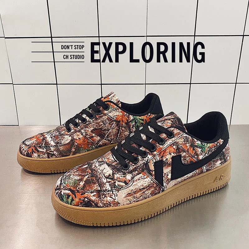 

2021 Spring New Air Force No. 1 Men Shoes Men Sneakers Running Shoes Skate Shoes Fashion Graffiti Men's Shoes Punk Hip-Hop Shoes