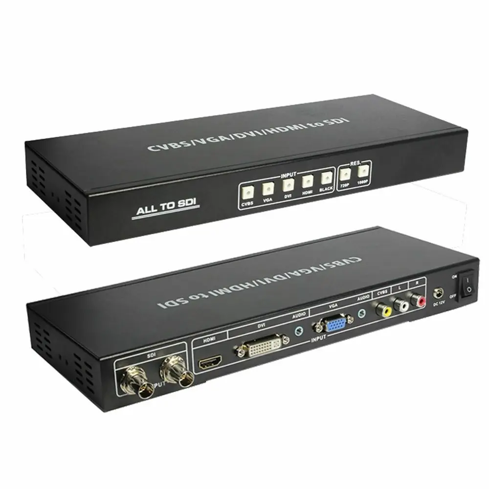 Композитный преобразователь CVBS VGA DVI HDMI R/L All to HD 3G SDI | Электроника