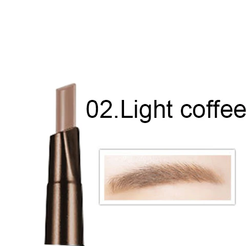 02Light coffee Макияж карандаш для бровей водостойкий натуральный стойкий 5 цветов Availabe тени для бровей Косметика коричневый цвет макияж - Цвет: 02Light coffee