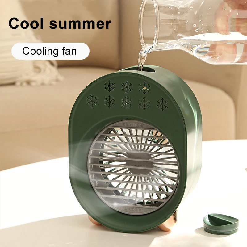 Воздушный кулер 3 скорости USB-вентилятор настольный мини-кондиционер с ночной