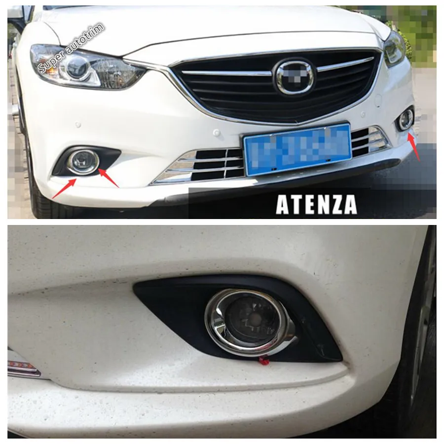Для Mazda 6 Atenza m6 Gj 2014 2015 Хромированная передняя Центральная сетчатая решетка гриль