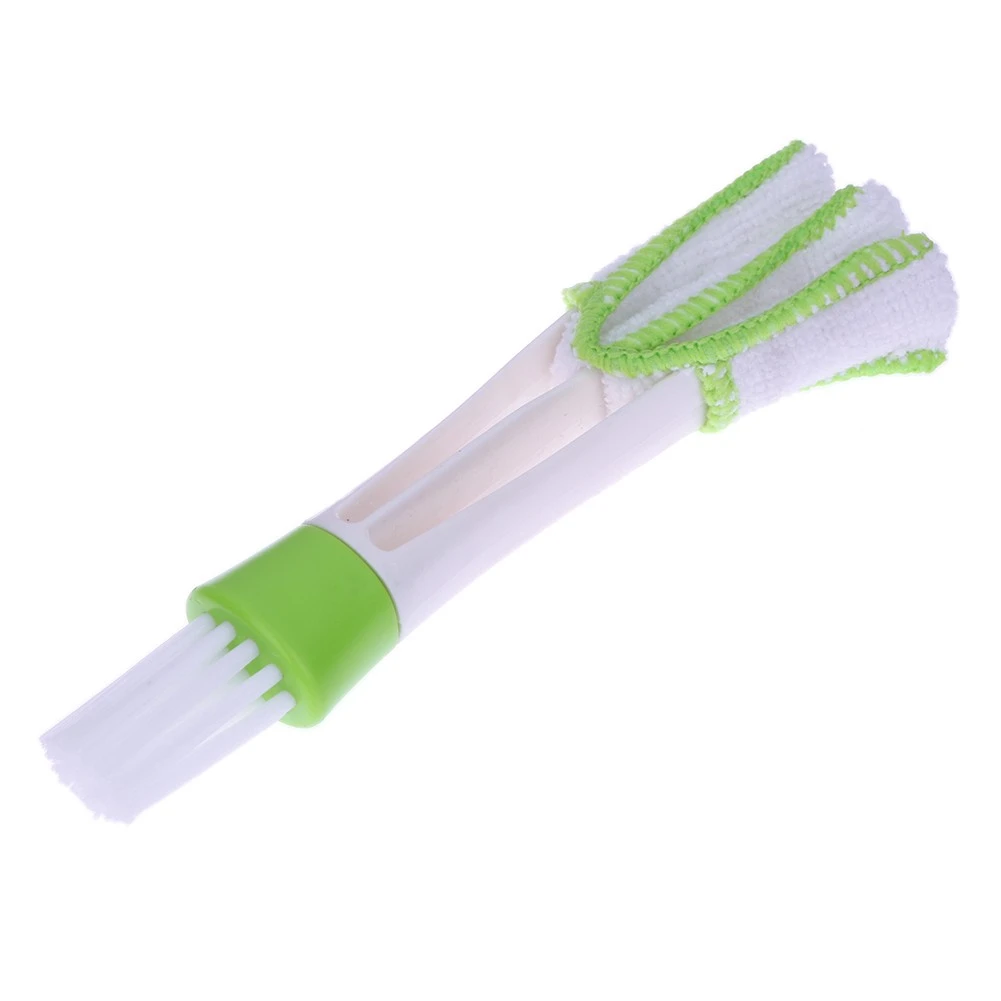 

Double Ended Car Cleaning Brush Air Conditioner Vent Slit Clean Brush Detailing Dust Removal Blinds Keyboard Duster Brush