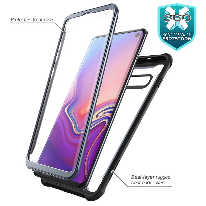 Защитный чехол для Samsung S10 защитный со встроенным экраном 6 1 дюйма не совместим с