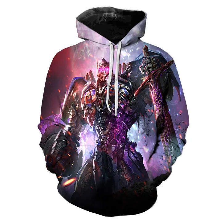 Новинка креативные деньги 3D цифровая печать HoodieCustomized взрывные деньги Трансформеры Толстовка