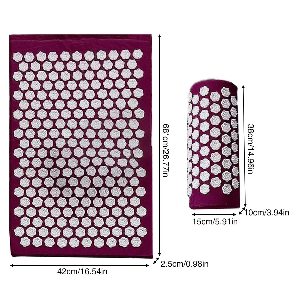 Коврик для иглоукалывания и подушки йоги массажный коврик подушка занятий йогой