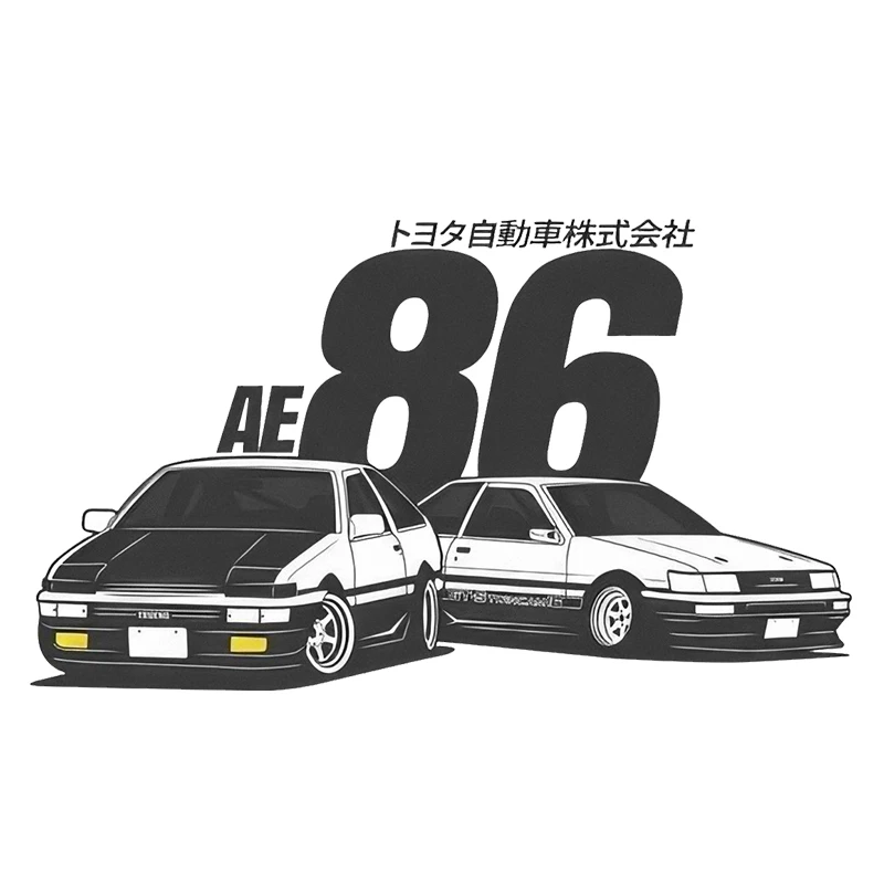 Японская аниме виниловая наклейка Fujiwara Takumi AE86 JDM водонепроницаемые аксессуары