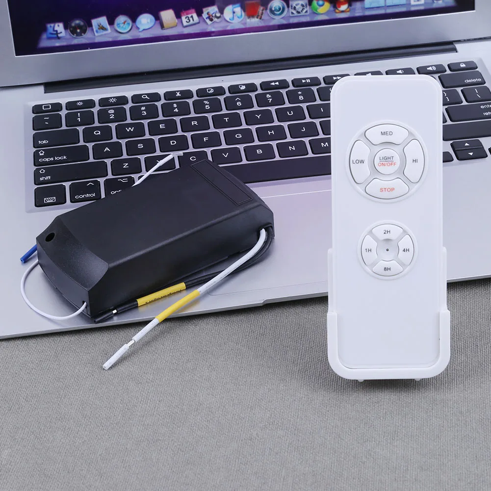 Комплект для потолочного вентилятора лампы с дистанционным управлением 90-220 В