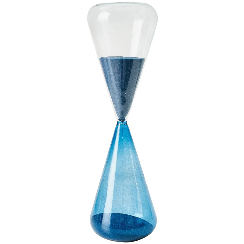 

Colored Hourglass Timer Simple Creative Nordic Decoration Gift Home TV Cabinet Computer Desk Geometry Graphics Glass Decorations