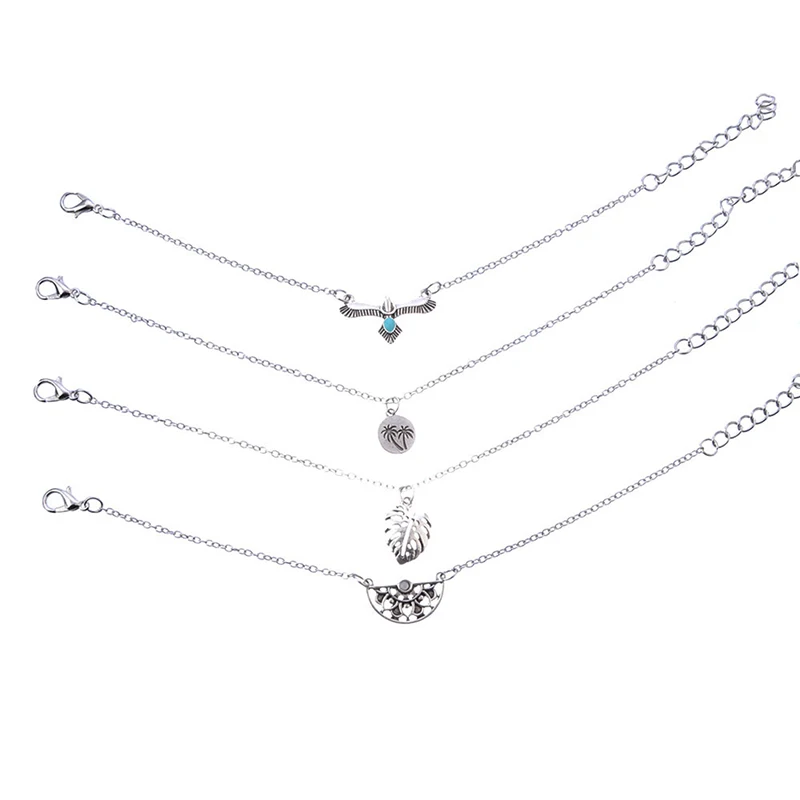 4 шт./компл. Новый минималистичный персонализированный браслет набор Bird Форма