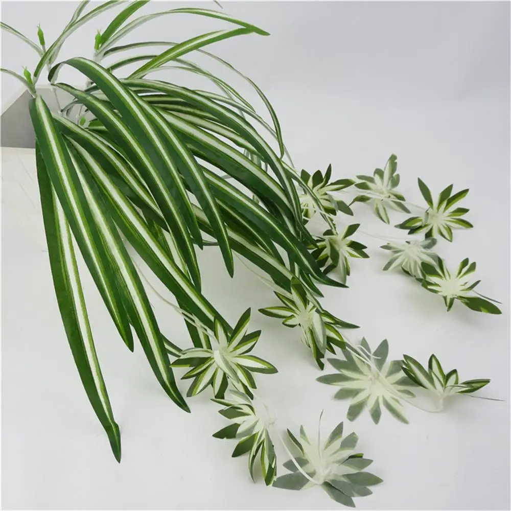 Искусственные цветы растение Настенное подвесное хлорофитум горшечные зеленые