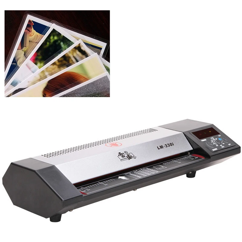 

Digital A3 / A4 Photo Laminator Cold Mounting / Hot mounting Over Glue Office Home Use Document Laminating Machine Metal Shield