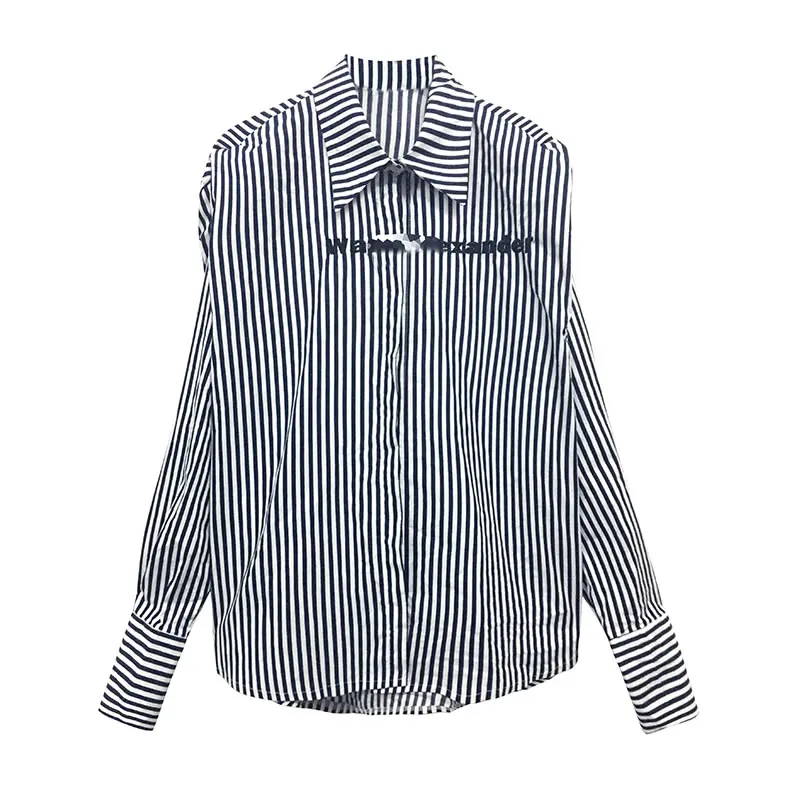 

XITAO Striped Vintage Blouse Fashion New Women Full Sleeve Goddess Fan 2021 Spring Full Sleeve Elegant Loose Shirt ZY6225