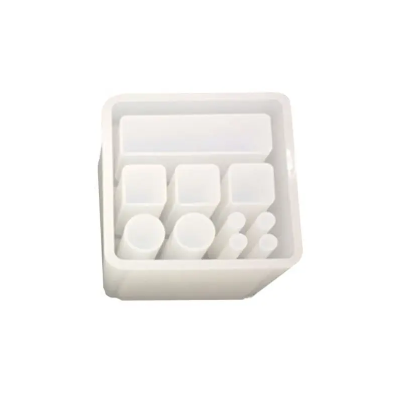 

DIY Crystal Epoxy Round Square Plaid Lipstick Storage Box Making Silicone Mold Dried Flower Resin Decorative DIY Hand Crafts