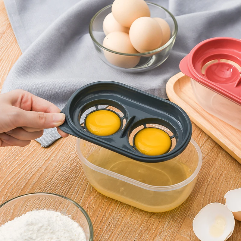 

3 Colors Plastic Egg Separator White Yolk Sifting Home Kitchen Chef Dining Cooking Gadget Kitchen Egg Tools Egg filter