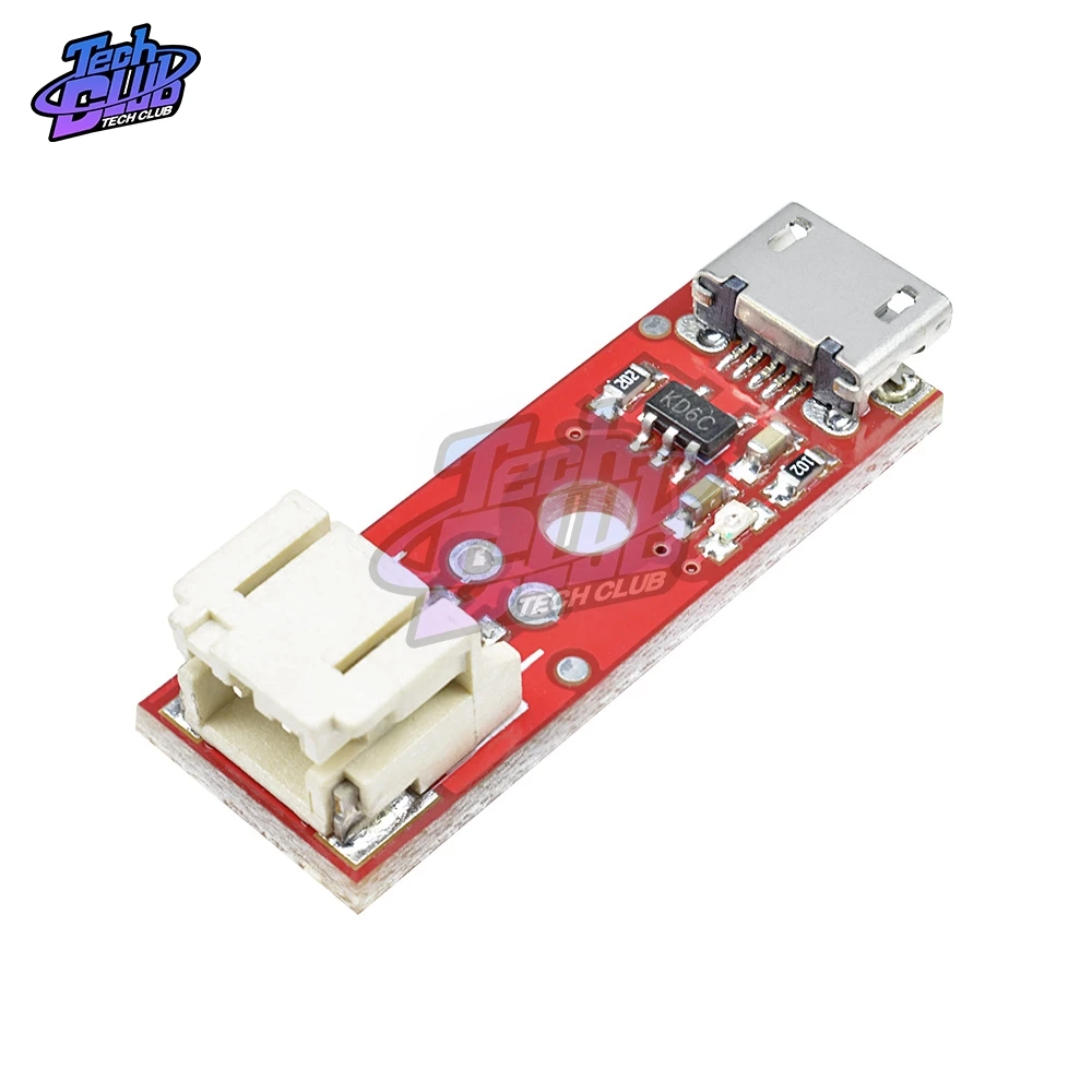

LiPo Charger Basic Micro USB 3.7V 500mA Li-Ion Lithium Battery Charger Module With LED JST-type Micro-USB Connector MCP73831T