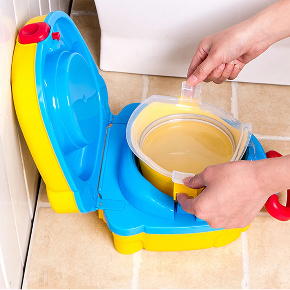 Милый портативный детский туалет дорожный автомобиль трусики для младенцев