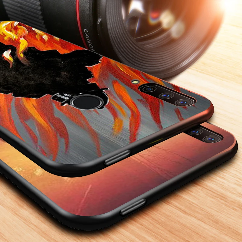 

Black Soft TPU Cover Hero Fire man for Honor 9X 9 Lite 8S 8C 8X 8A 8 2019 2020 7A 7S 7C Pro Phone Case