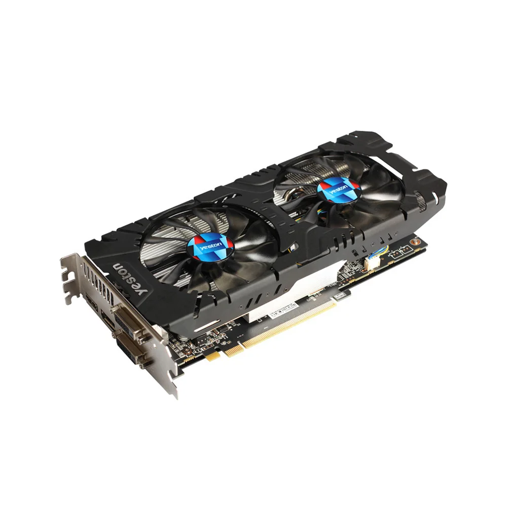 Yeston RX580-2048SP-4G D5 GAEA Видеокарты Radeon Chill Polaris 20 двойной вентилятор охлаждения 4 ГБ GDDR5 256bit DP/HDMI/2xDL-DVI-D
