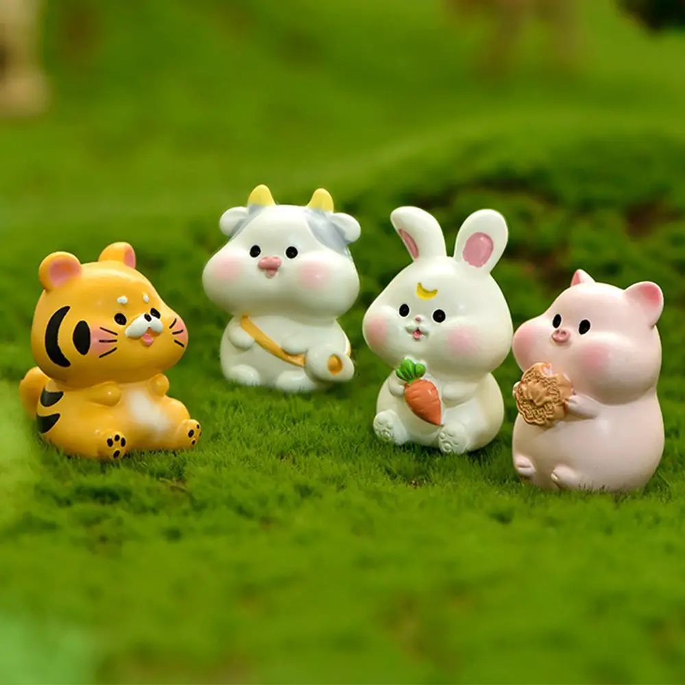 

Home Decor Desktop Garden Ornament Statues Tiger Miniature Zodiac Figurine Micro Landscaping For 2022
