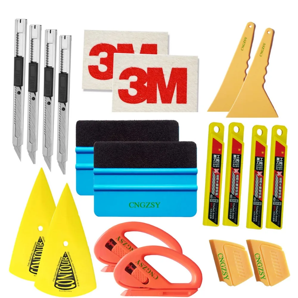 

Угловой скребок, шерстяной войлочный скребок, художественный нож, лезвия, резак, нож для авто, оконная пленка, тонировка, скребок, набор инст...