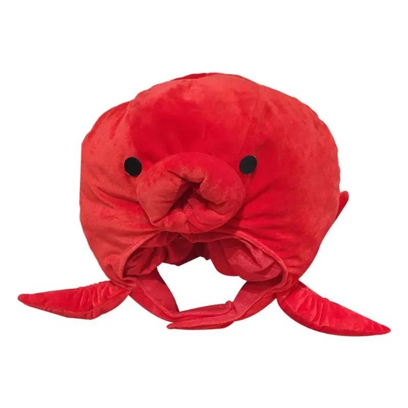 

L5YC Cute Octopus Sea Animal Hat Plush Stuffed Toy Headwear Cosplay Party Props