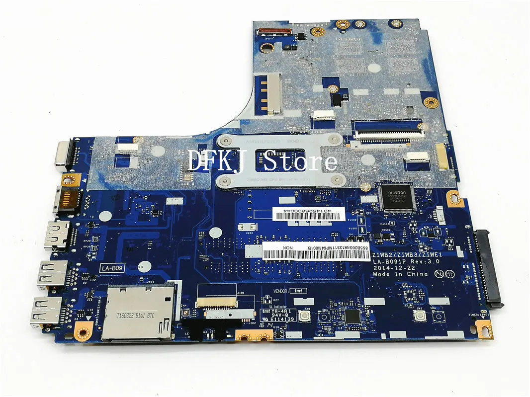 

100% Tested Laptop motherboard 5B20G46133 for Lenovo B50-70 ZIWB2/ZIWB3/ZIWE1 LA-B091P SR1E8 3558U