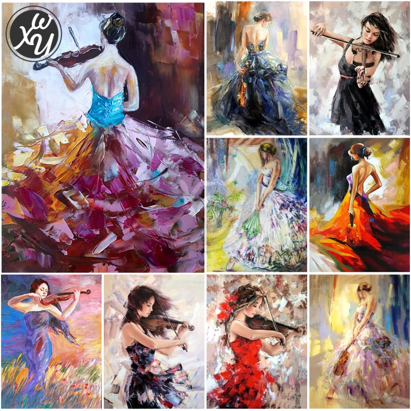 

Diamond Mosaic Rhinestone Ballet Dancer Embroidery with Diamonds Full Drill Square Round Portrait Diamond Paintings Cross Stitch
