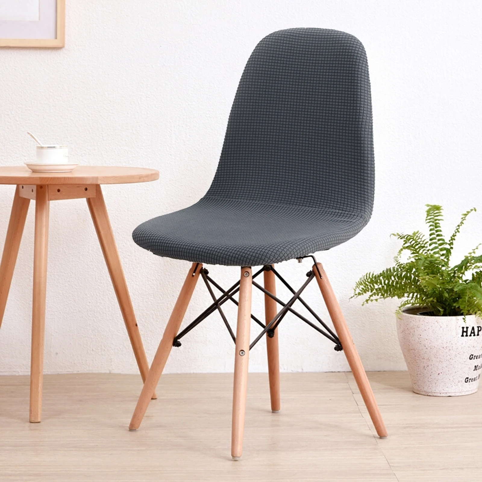 Чехол для сиденья Eames 6 шт. съемный чехол без подлокотников банкетный на стул дома