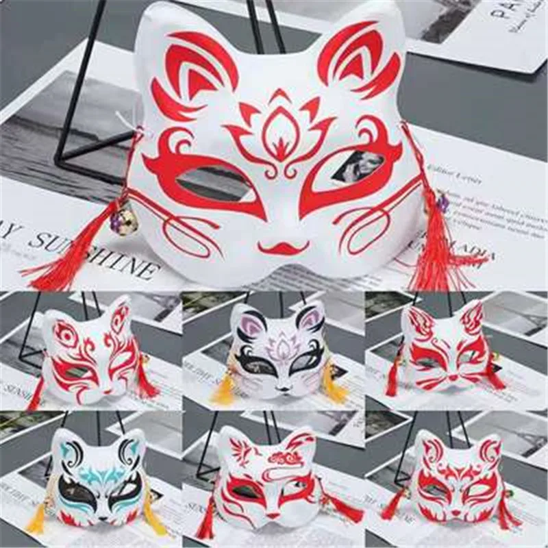 Полумаска для кошек и Лис в японском стиле |