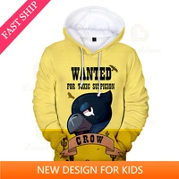 child hoodie browlers poco and star shoot game 3d sweatshirt babys clothing harajuku jacket cute crow kids max tops boys girls