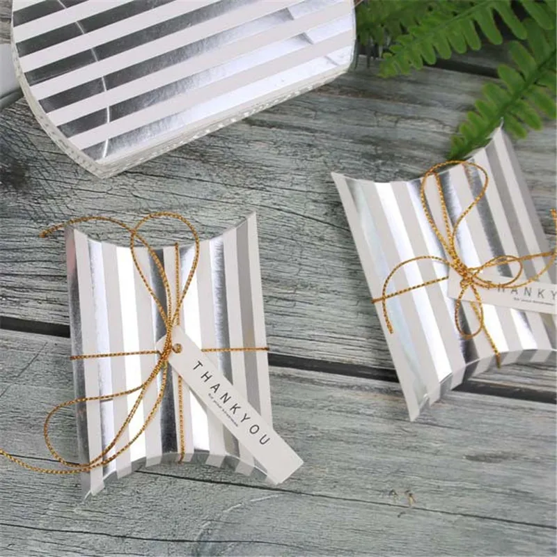 10 шт. подарочные коробки из крафт-бумаги в форме подушки | Дом и сад