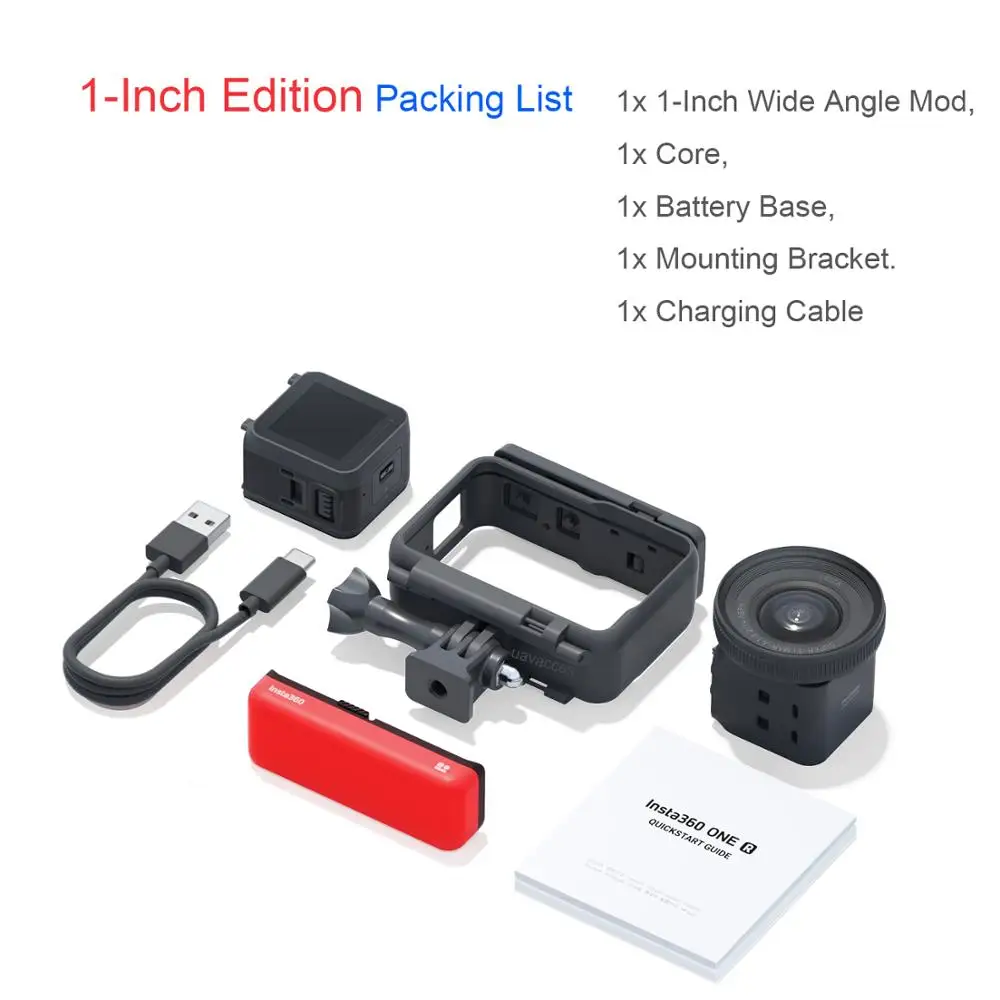 Спортивная Экшн камера Insta360 ONE R 1 дюйм версия Leica 5 7 K 360 двойной объектив мод/4K