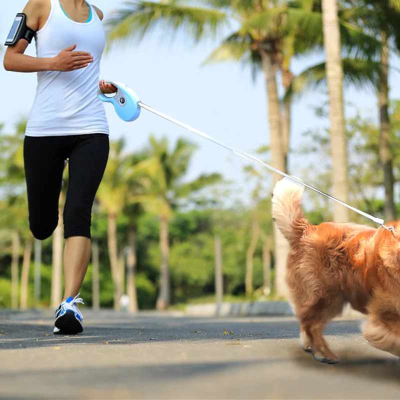 Выдвижной Поводок для собак автоматический гибкий поводок питомцев кошек