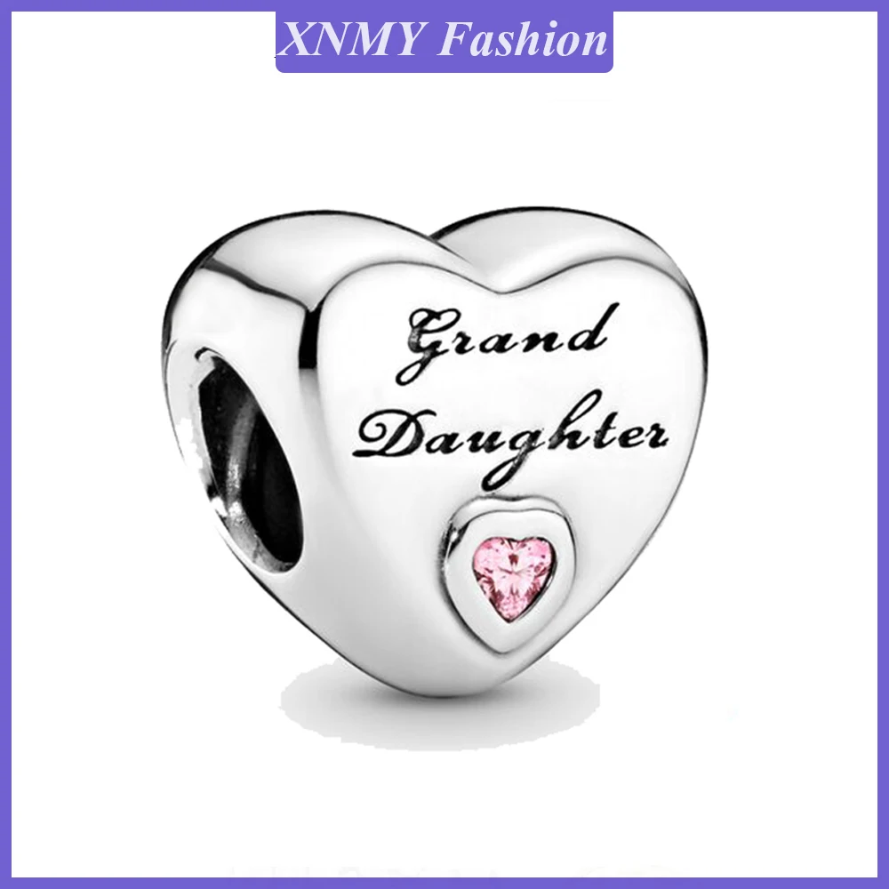 

XNMY оригинальные подвески в виде сердца для дочери, подходят для европейских браслетов Pandora, женские Украшения «сделай сам»