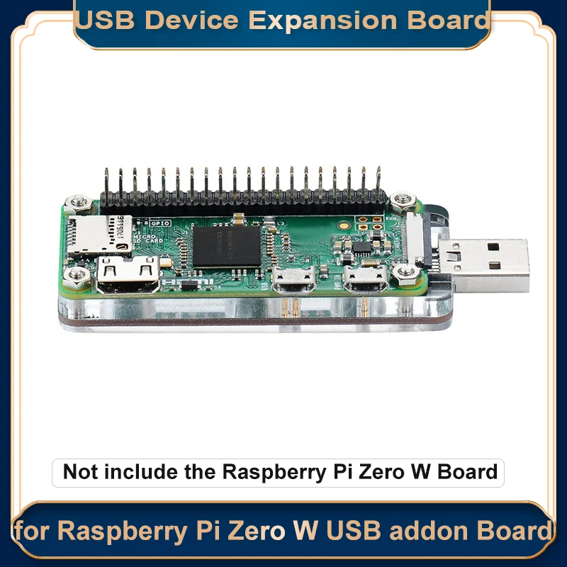 

Raspberry Pi Zero USB Connector RPI Zero Expansion Board with Protective Acrylic Case USB Add-on Board for Raspberry Pi Zero W