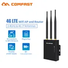 Водонепроницаемая уличная поддержка 4G LTE AP Wi-Fi штекер маршрутизатора и воспроизведение сим-карты 4G для перевода в проводную сеть с удлинителем антенн 3 * 5dBi AP