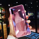 Чехол-накладка для Samsung Galaxy A10, A20, A20S, A30, A30S, A40, A50, A50S, A70, A7, зеркальный, из ТПУ